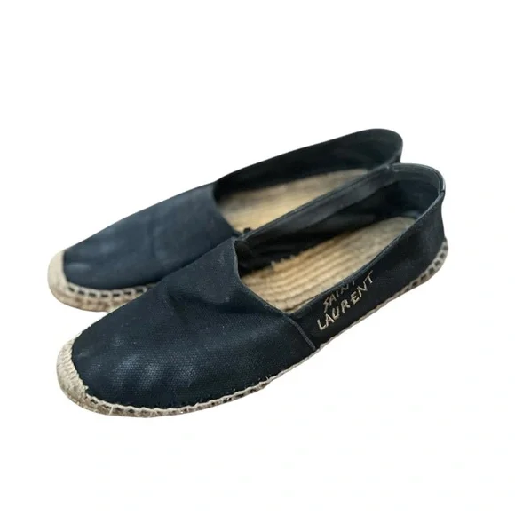 Yves Saint Laurent YSL Embroidered Espadrilles Slippers Shoes Flats - Picture 9 of 15